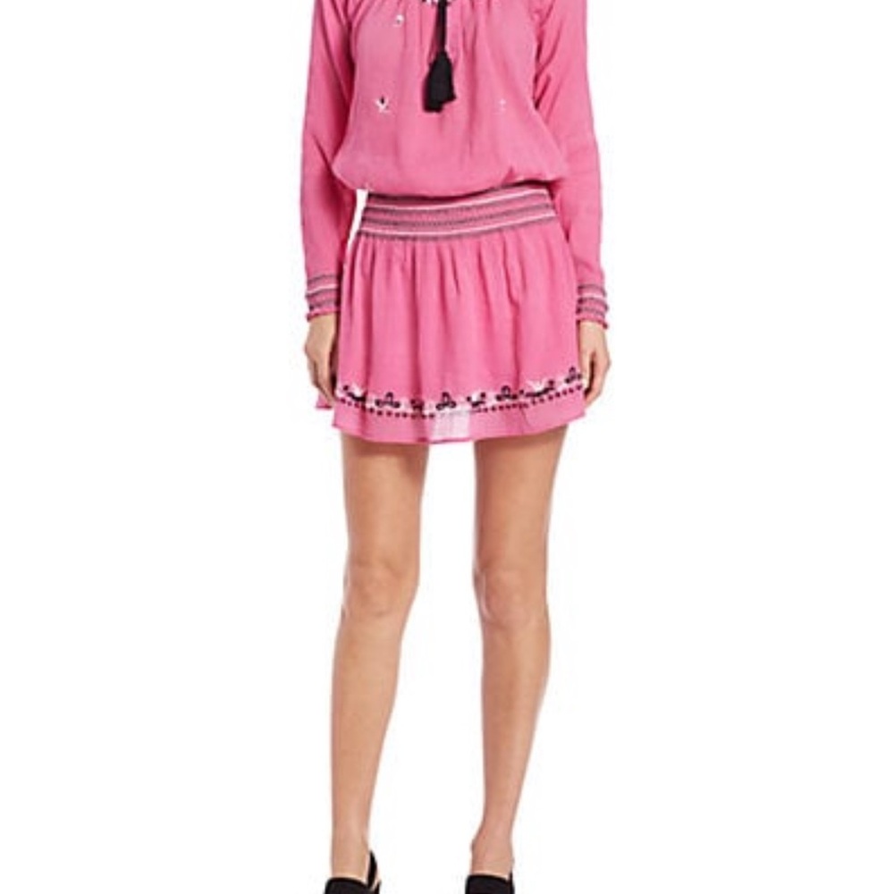 LoveShackFancy Elegant Pink Mini Dress for Women